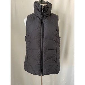 Kenneth Cole Reaction Black Outdoorsy Down Feather Puffer Zip Front Vest